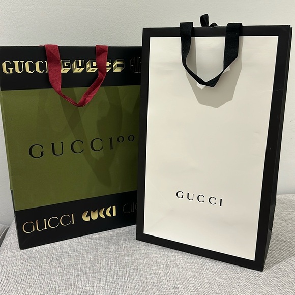 GUCCI SHOPPING BAGS. ( 2). - Picture 1 of 10